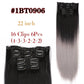 Alileader Synthetic Clip-on Hair Extensions Straight/Curly