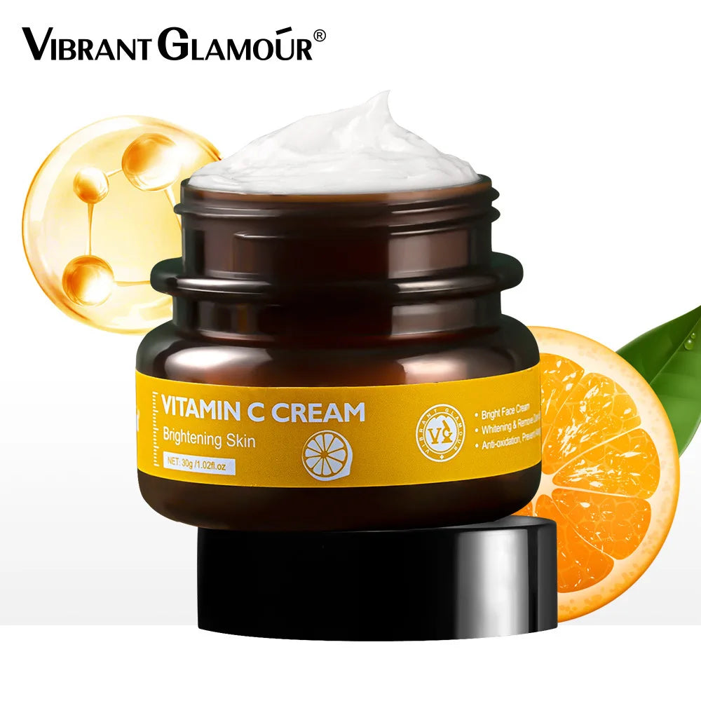 VIBRANT GLAMOUR Vitamin C Face Cream+Essence 2 Piece Set