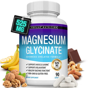 Taoters Magnesium Glycinate – High Absorption for Muscle, Bone & Nerve