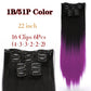 Alileader Synthetic Clip-on Hair Extensions Straight/Curly