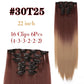 Alileader Synthetic Clip-on Hair Extensions Straight/Curly