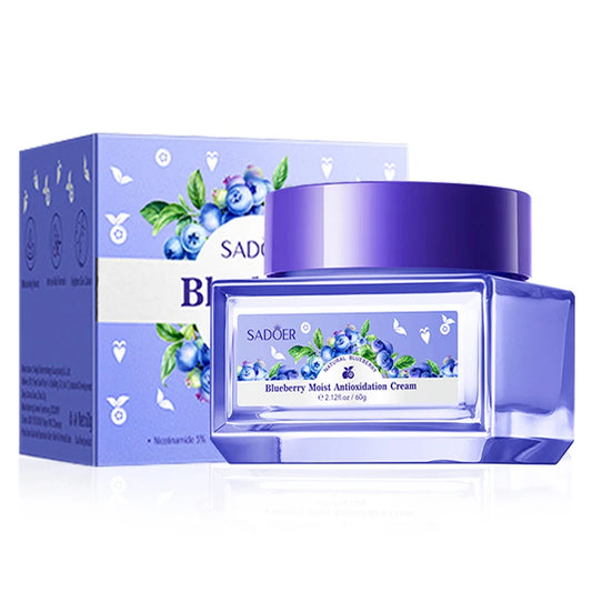 SADOER Blueberry Hyaluronic Acid Skin Brightening Cream Skincare Moisturizing Nourishing Facial Creams  Beauty Skin Care Product