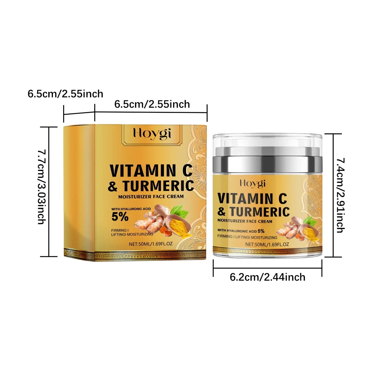 Vitamin C & Turmeric Moisturiser Face Cream