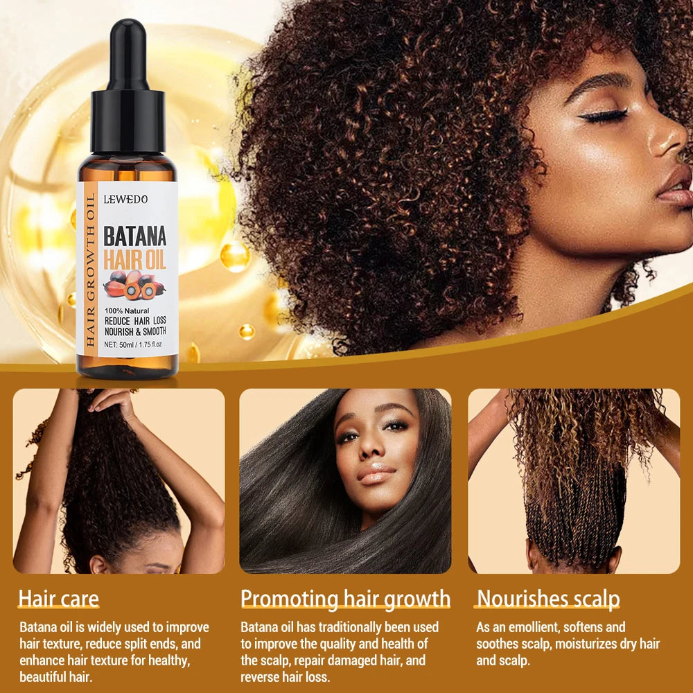 100% Natural Batana Oil Batana Butter Hair Mask Treatment Deep Conditioner for Dry Damaged Hair and Growth Nourishing & Smooth