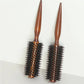 6 Style Wood Handle Round Rolling Brush Straight Twill Hair Comb Boar Bristle Round Barrel Hair Curling Brush Hairdressing Tool