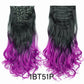 Alileader Synthetic Clip-on Hair Extensions Straight/Curly