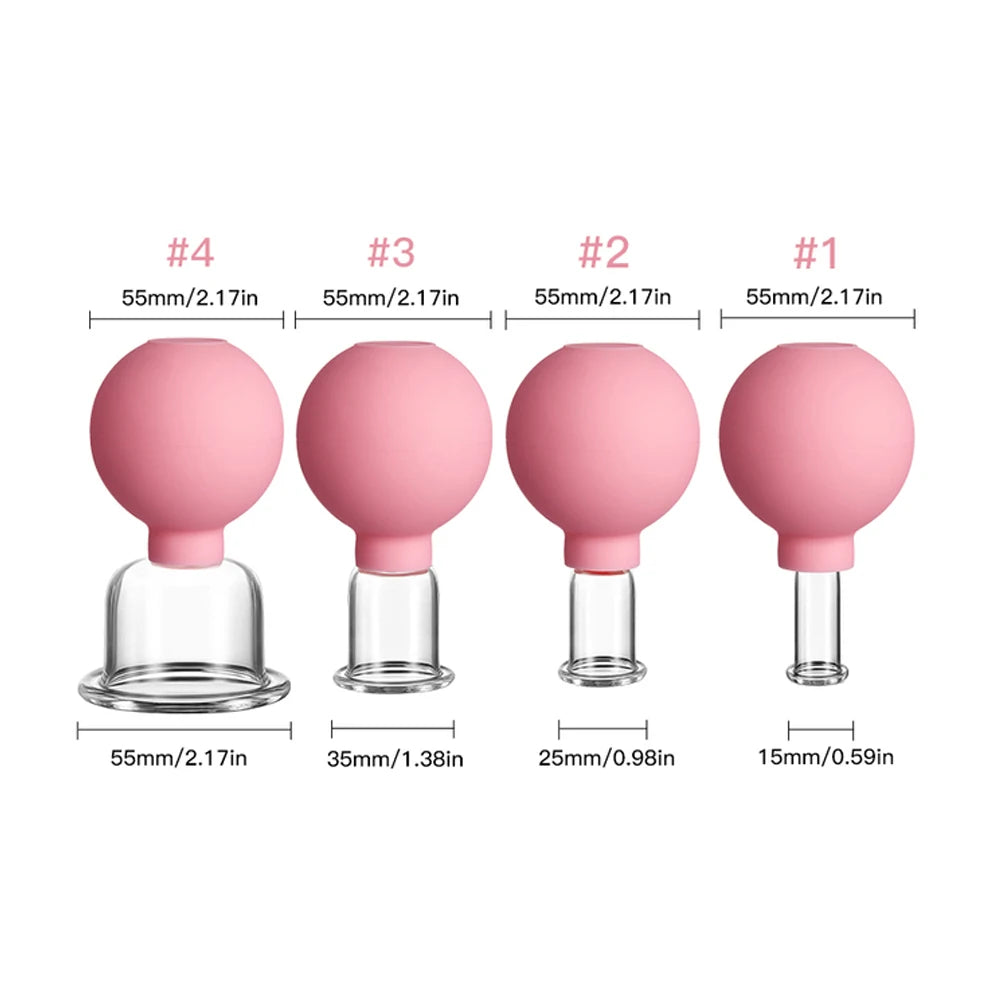 MARFLY Vacuum Cupping Set – Glass Cups for Blood Circulation & Pain Relief
