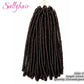 Sallyhair 14inch Synthetic Faux Soft Afro Dreadlock Crochet Braids