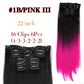 Alileader Synthetic Clip-on Hair Extensions Straight/Curly
