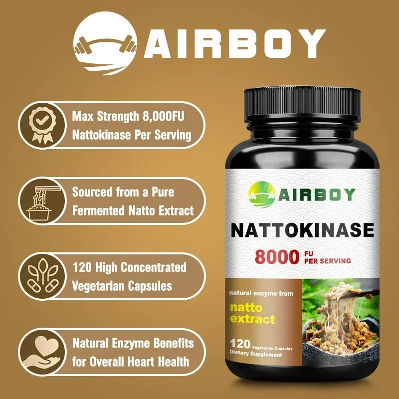 Coolkin Nattokinase 8,000 FU – Heart Health, Blood Circulation & Immunity