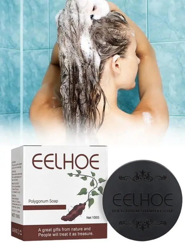 Polygonum Hair Darkening Shampoo Soap Bar Repair Gray White Hair Color To Black Shampoo Soap Nourishing Shampoo Soap Bar