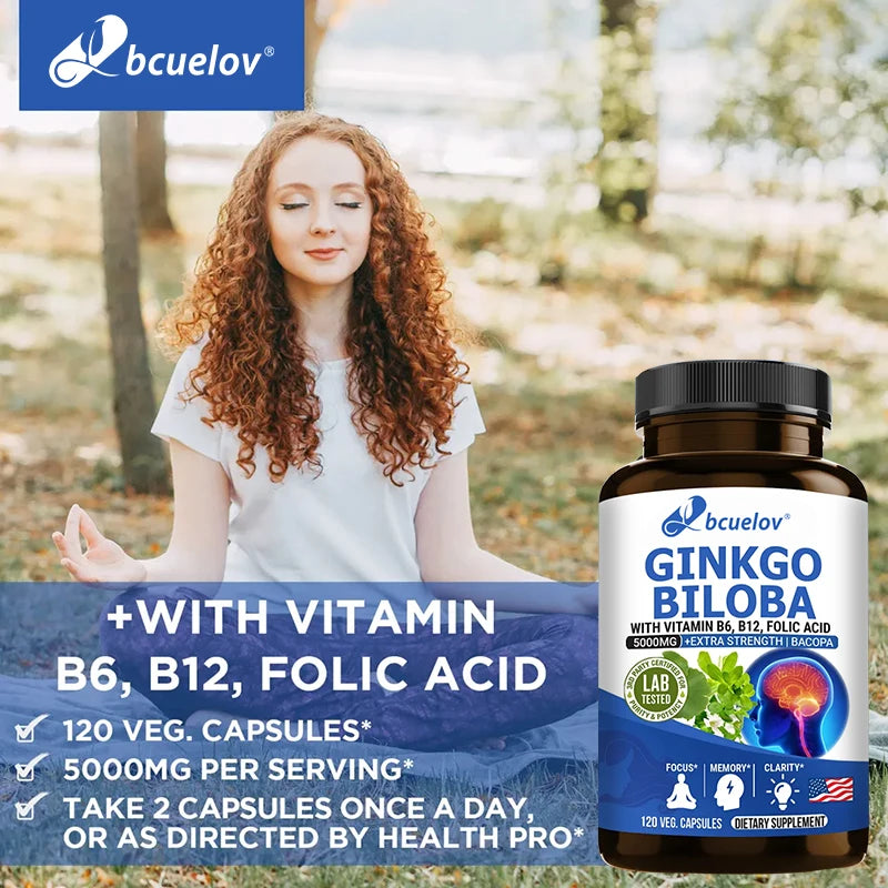 SOOMIIG Ginkgo Biloba – Brain Performance, Memory & Focus Supplement