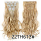 Alileader Synthetic Clip-on Hair Extensions Straight/Curly