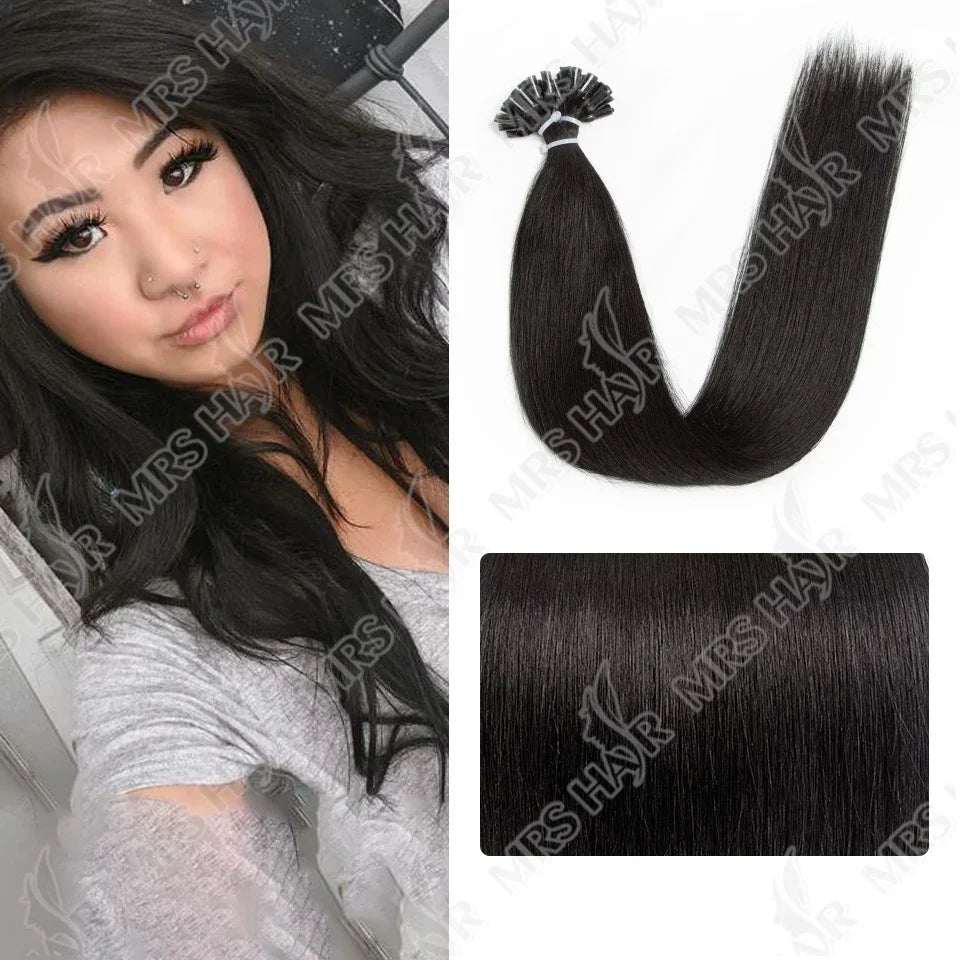 Blonde Natural U Tip Fusion Hair Extensions