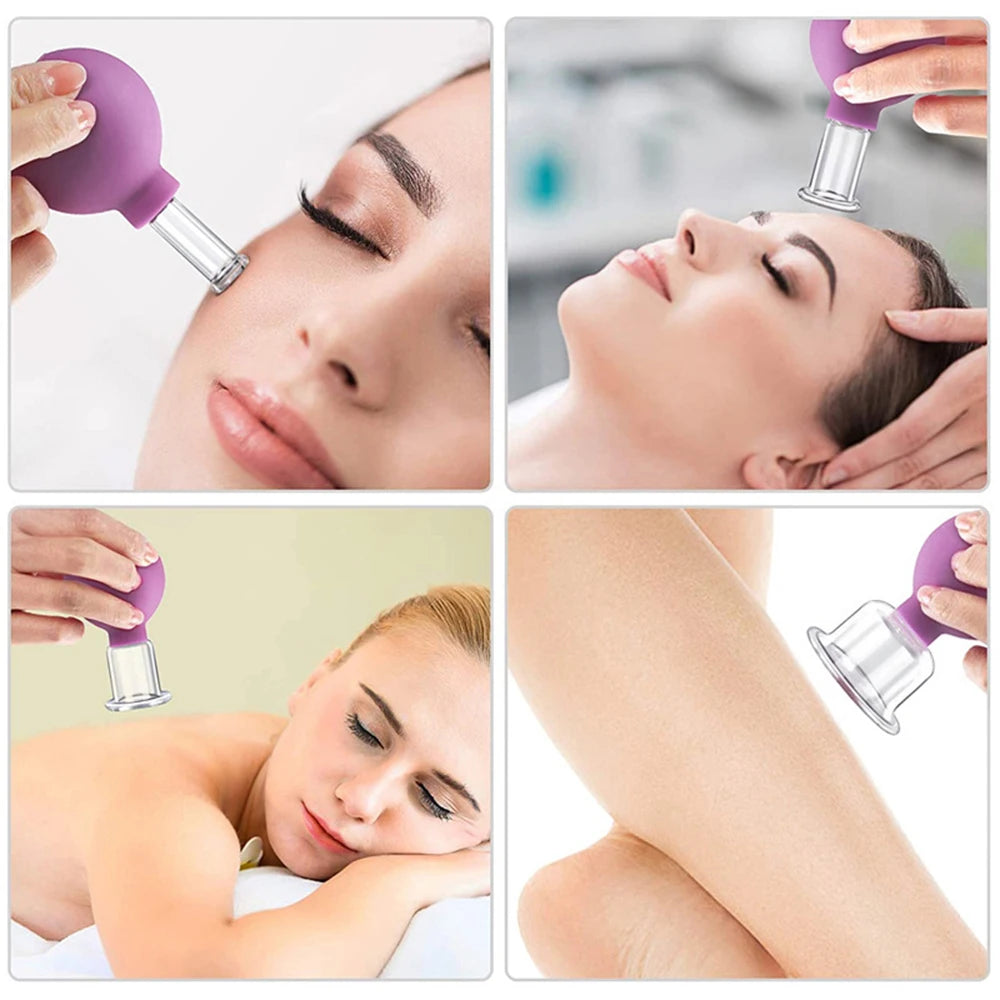 MARFLY Vacuum Cupping Set – Glass Cups for Blood Circulation & Pain Relief