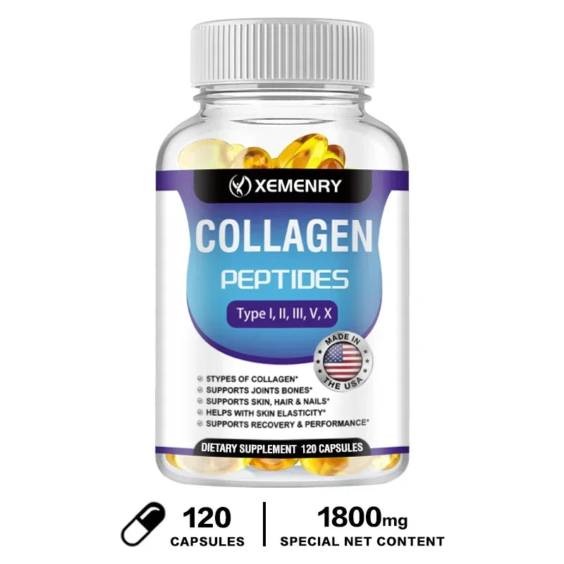 Xemenry Collagen Capsules – Boost Skin, Hair, Joints & Energy Naturally