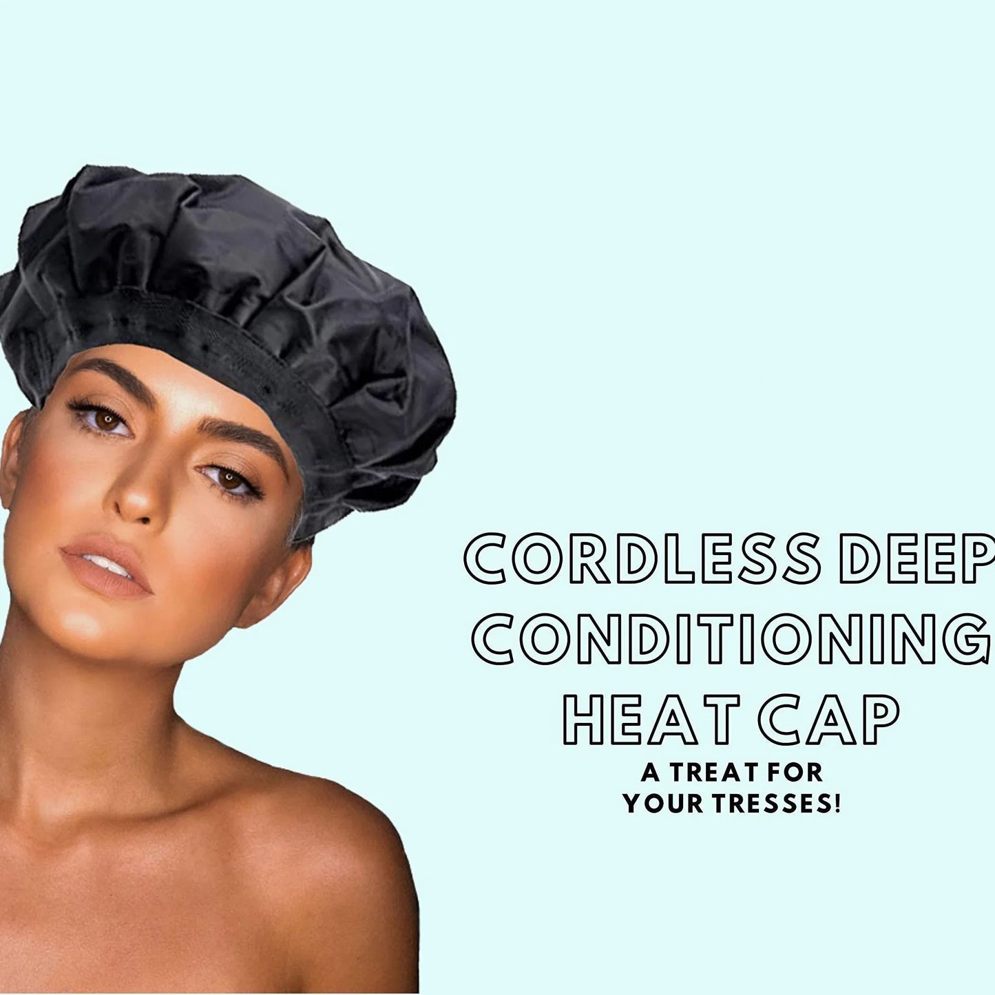 1pc Deep Conditioning Hot Cap Without Cord Steamer Deep Hair Care Cap Hair Styling And Care Steam Cap | Hot Therapy And Spa Evaporation Gel Cap