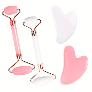 Gua Sha Set – Face Roller & Board for Lifted, Radiant Skin