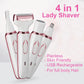 Electric Shaving Kit for Women – SmoothGlide 4-in-1 Wet/Dry Hair Remover