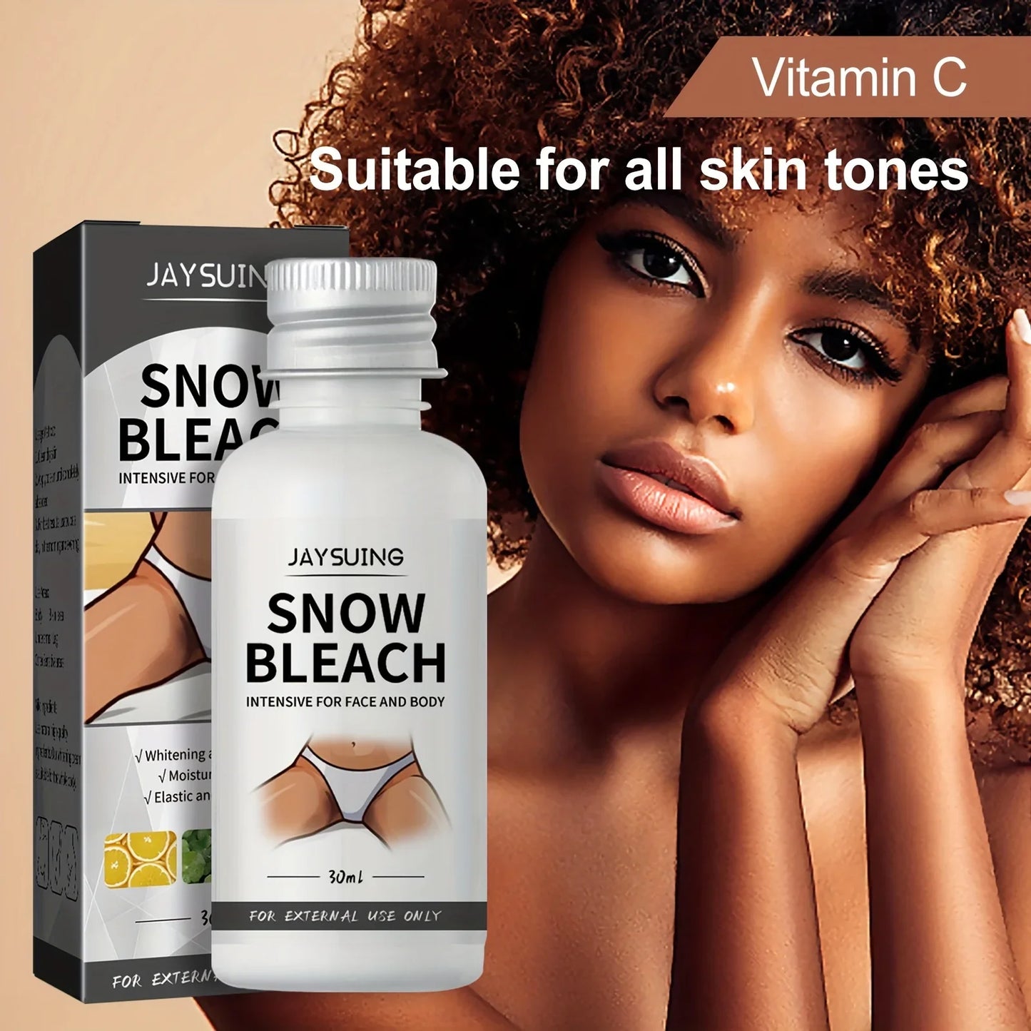 Vitamin C Cream for Face & Body – 1.06oz Whitening Moisturizer