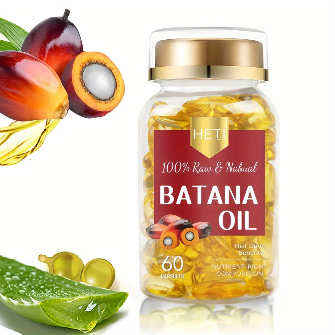 Batana Oil Capsules – Cold-Pressed Hair Repair Formula