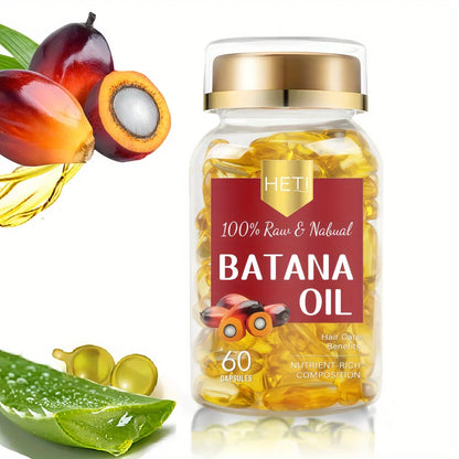 Batana Oil Capsules – Cold-Pressed Hair Repair Formula